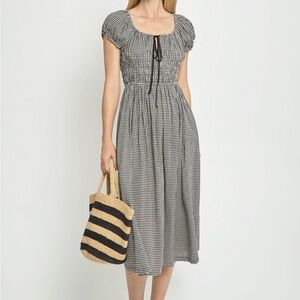Gingham Midi Dress - DOEN Inspired